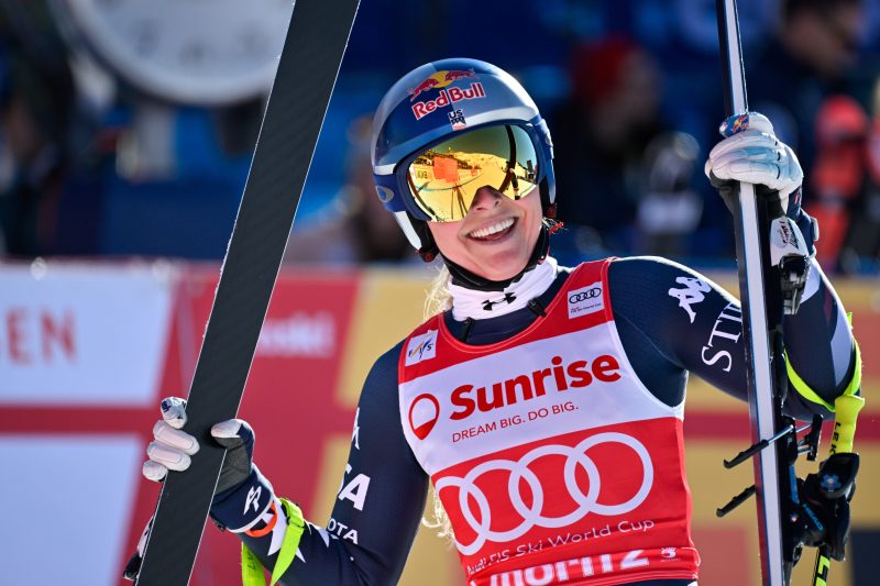Lindsey Vonn no longer atop the season downhill standings