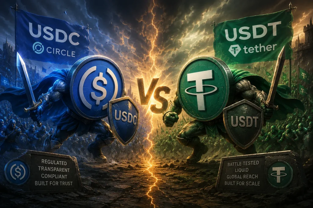 The Stablecoin Battle Between USDC And Tether Explained